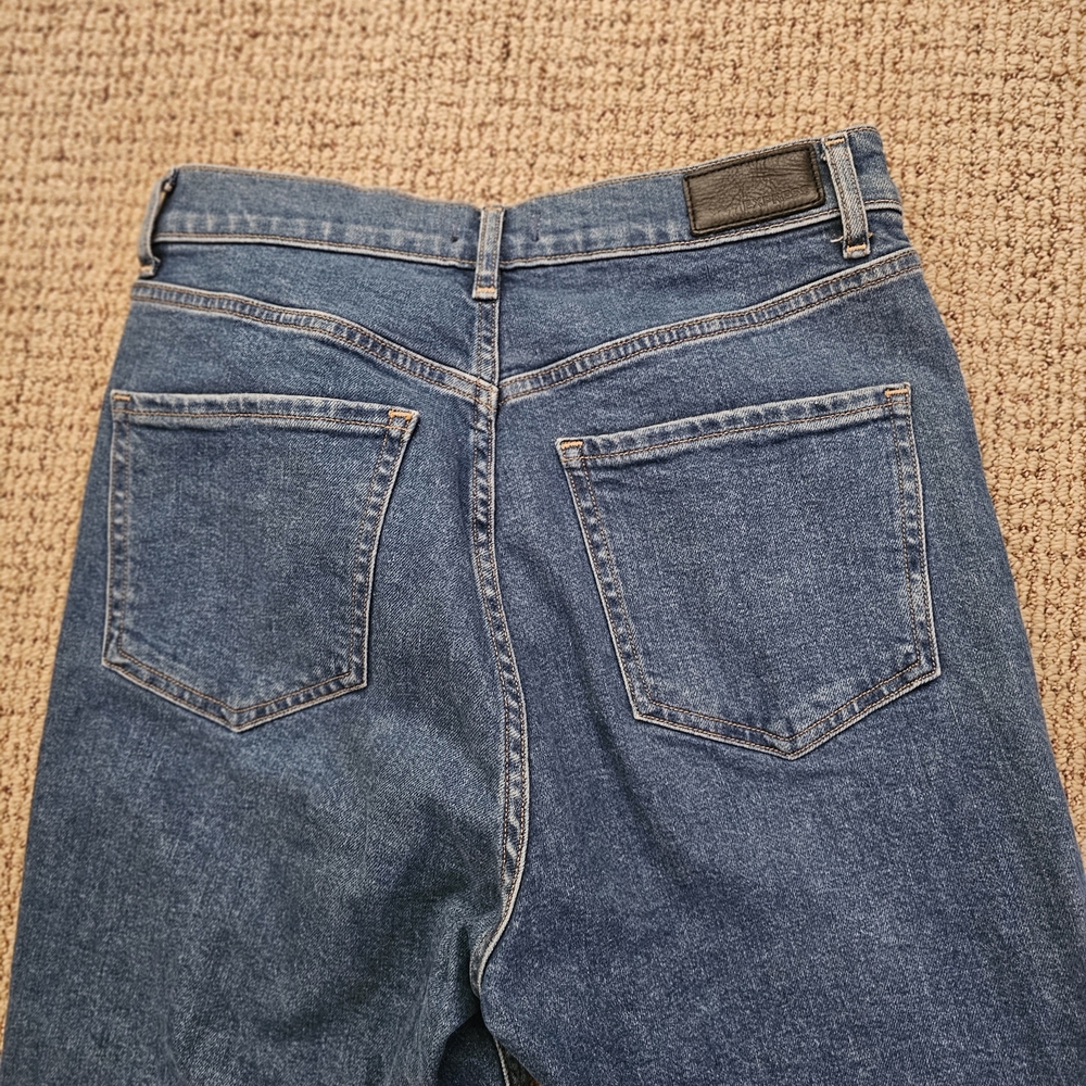 Express High Rise Blue Jeans - Picture 3 of 8